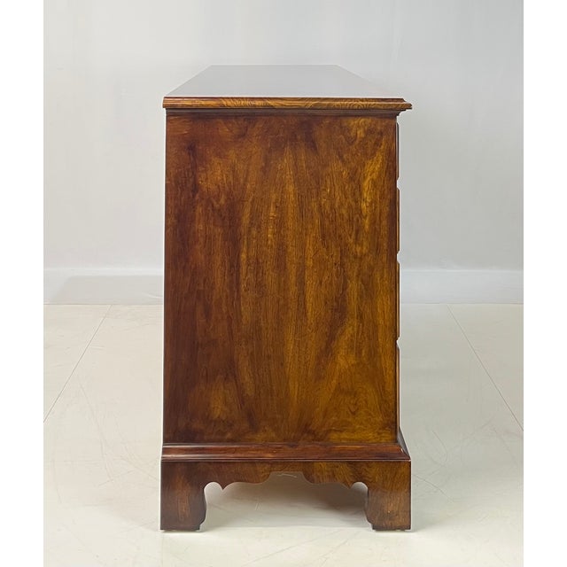 Wood Late 20th Century Henredon Aston Court Collection Walnut, Myrtle & Ash Burl Double Dresser - Surrey Finish For Sale - Image 7 of 15