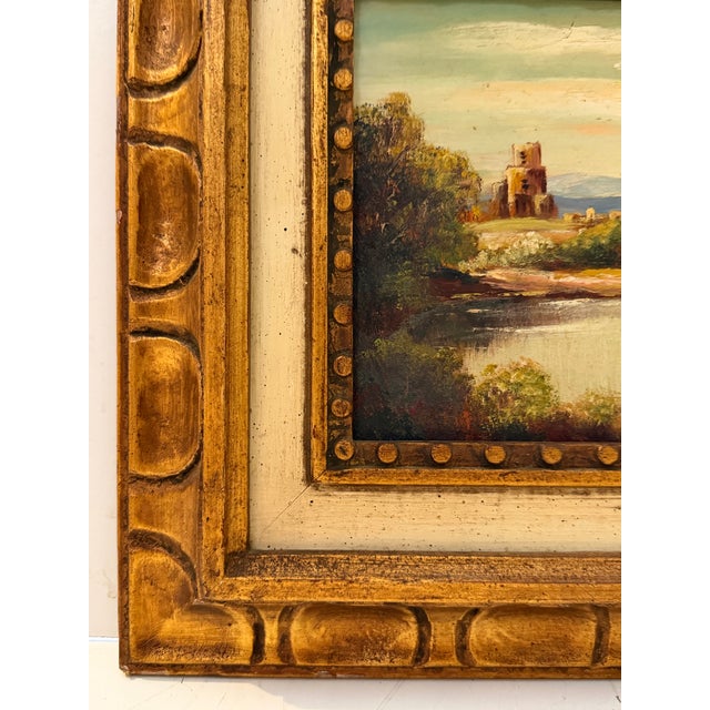 Vintage Framed Landscape Painting, Signed For Sale In Miami - Image 6 of 10