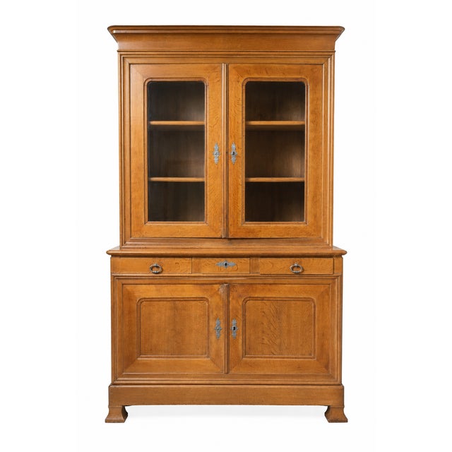 Antique French Oak Bookcase, 1890s For Sale - Image 14 of 14