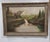 Rustic European Large Vintage Dutch Landscape Oil Painting Early 1900s For Sale - Image 3 of 8