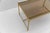 Gold Square Gilt and Smoked Glass Coffee Table in the style of Chiavari, 1970s For Sale - Image 8 of 12