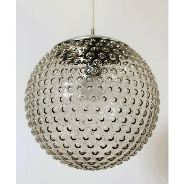 Space Age Glass Pendant Lamp by Rolf Krüger for Staff, Germany For Sale - Image 5 of 7