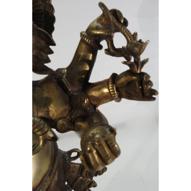Asian Bronze Dancing Ganesha Statuette For Sale - Image 3 of 11