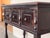 Brown Spanish Console Chest Table With Two Carved Drawers and Original Hardware For Sale - Image 8 of 13