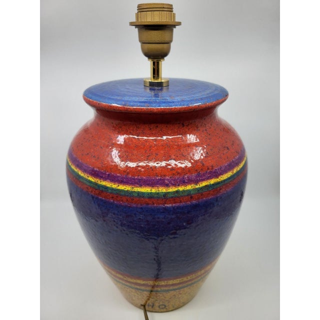 Ceramic Lamp by Hubert Olivier, France, 1980 For Sale - Image 6 of 17