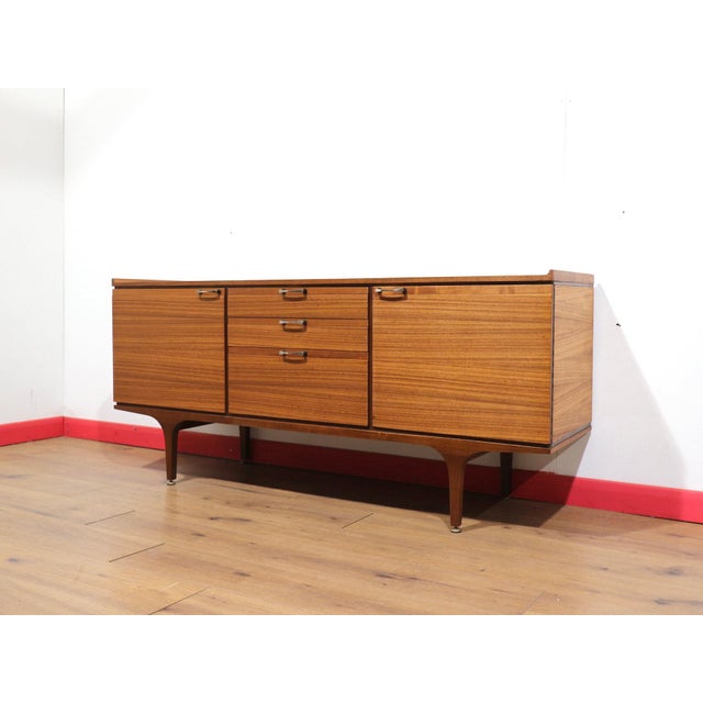 Mid Century Modern Vintage Teak Sideboard Credenza by Meredew For Sale - Image 12 of 14