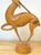 Italian Carved Limed Pine & Brass Deer Sculpture, 1970s For Sale In West Palm - Image 6 of 18