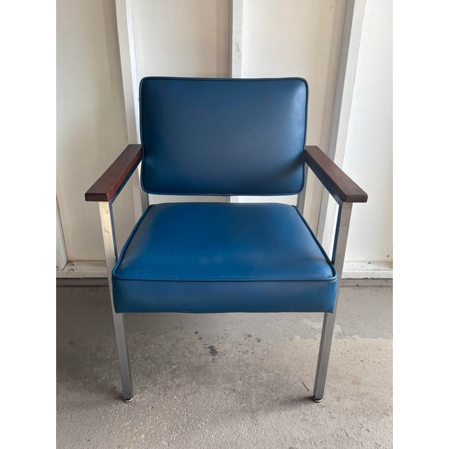This vintage office chair was manufactured by All-Steel Equipment Inc. of Aurora, Illinois for Transamerica Insurance...