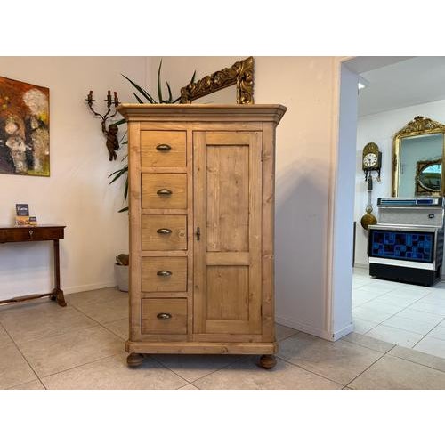 Rustic Farmhouse Bread Cabinet For Sale - Image 11 of 12