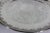 Silver Vintage Large Round Silver Plated Tray With Small Feet Pierced Side Plate Embossed For Sale - Image 8 of 8