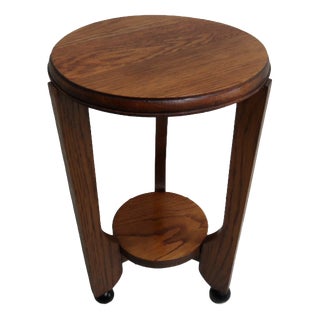 Art Deco Round Sidetable, 1890s For Sale