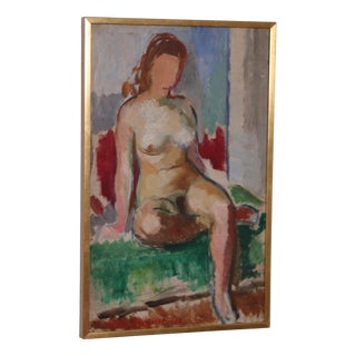 Holger Almqvist, Model Study, 1938, Oil on Panel For Sale