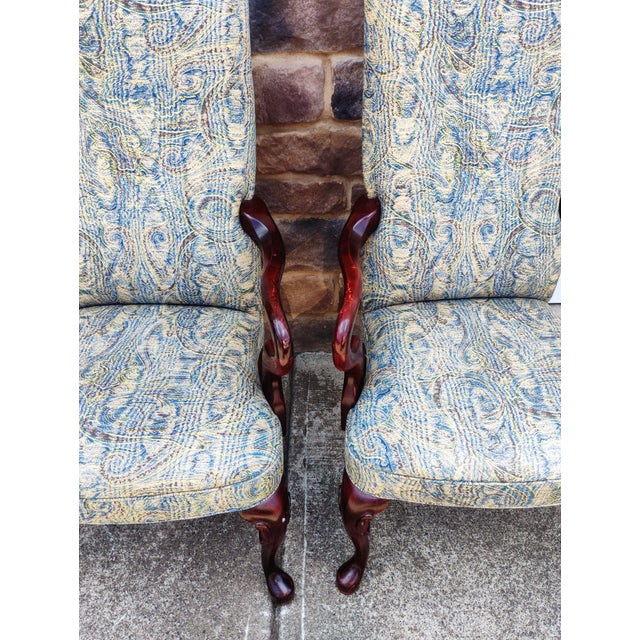 1960s Queen Anne style Armchairs by Ethan Allen For Sale - Image 11 of 12