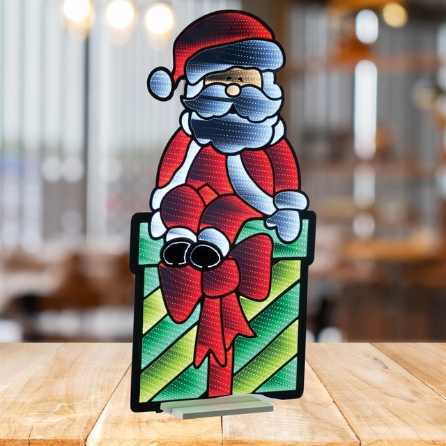 Contemporary Santa on Package Ekkolight 47"H For Sale - Image 3 of 4