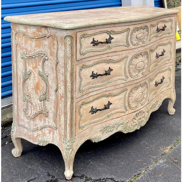 Love the finish and size! This chest is actually an Italian piece with French Louis XVI styling. The cerused finish is...