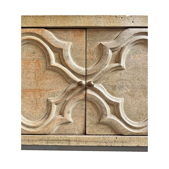 Salvaged Wood Moorish Roma Sideboard Credenza For Sale - Image 4 of 8