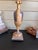 1910s Fine Antique Italian Neoclassical Giltwood & Silver Leaf Carved Urn Table Lamp For Sale - Image 5 of 12