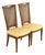 Henredon French Regency Louis XVI Carved Walnut Cane Back Side Chairs or Dining Chairs, Pair For Sale