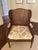 Antique French Louis XVI Wingback Chair With Double Caning For Sale - Image 13 of 13