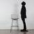 Stool in the style of Harry Bertoia. Chromed metal and leatherette cushion. This piece is attributed to the mentioned...