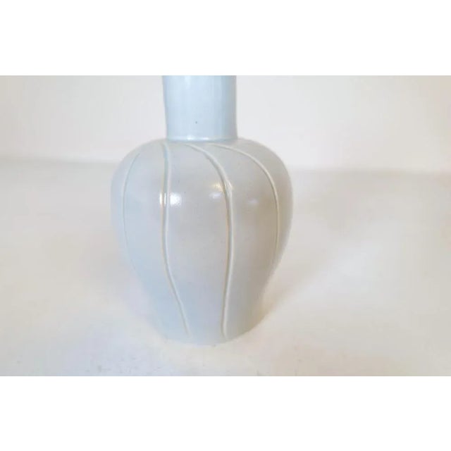 1930s Art Deco Ceramic Vase by Ewald Dahlskog for Bo Fajans, Sweden, 1937 For Sale - Image 5 of 9
