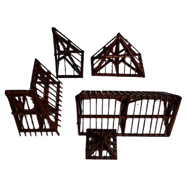 Vintage Architectural Models, 1920s, Set of 4 For Sale