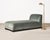 Modern Modern Sage Green Mohair Chaise Longue Daybed on Ebonized Base For Sale - Image 3 of 18