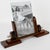 This stunning Art Deco modernist picture frame features a thick, hand-rubbed Macassar wood plinth complemented by carved...