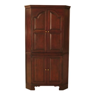 Raised Panel Door Solid Cherry Tv Corner Cabinet For Sale