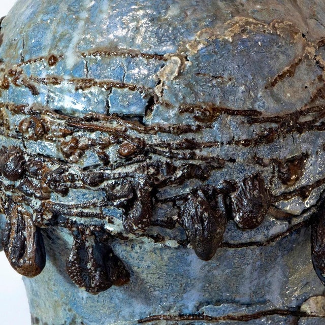 Sea Glazed Refractory and Iron Sculpture, 2010s For Sale - Image 13 of 17