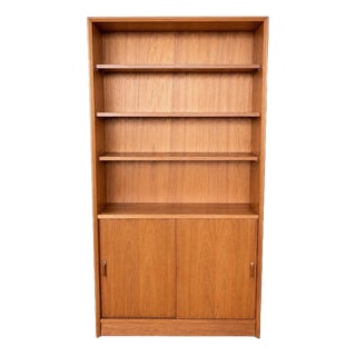 Mid-Century Teak Sliding Door Bookcase from Herbert Gibbs, 1960s For Sale