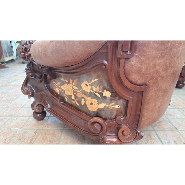 Vintage Italian Living Room Set, 1970s, Set of 3 For Sale - Image 6 of 7