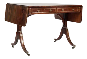 Regency Rosewood and Brass-Mounted Sofa Table