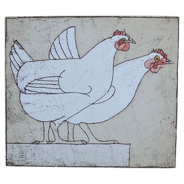 Contemporary François-Xavier Lalanne, The Hens, 2000s, Etching For Sale - Image 3 of 10