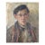 Vintage Male Portrait Oil Painting, Ukrainian Art, 1970s 43-34 For Sale