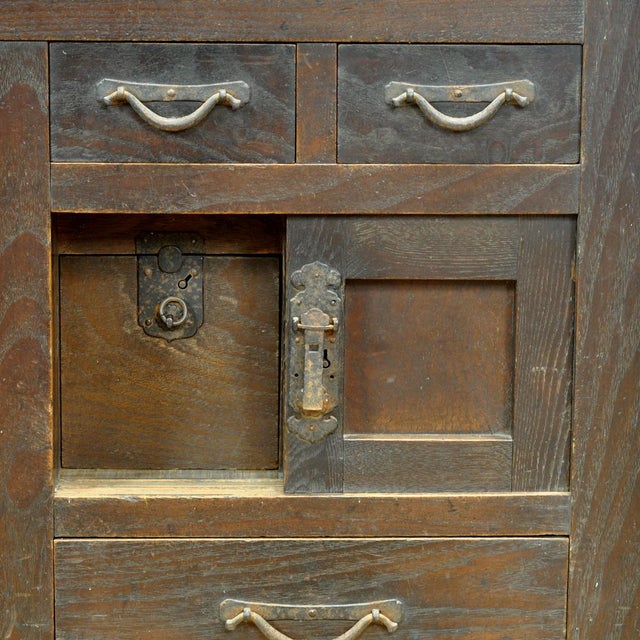 Japanese Tansu Chest of Drawers, 1900s For Sale - Image 13 of 16