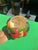 Mid-Century Modern Vintage Ceramic Hand Painted Fruit Style Cookie Jar For Sale - Image 3 of 7