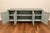 Contemporary Sage Gray Mirrored Four-Door Credenza / Sideboard For Sale - Image 4 of 5
