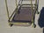 Rolling Serving Cart in Gilded Metal and Glass, 1980s For Sale - Image 14 of 18