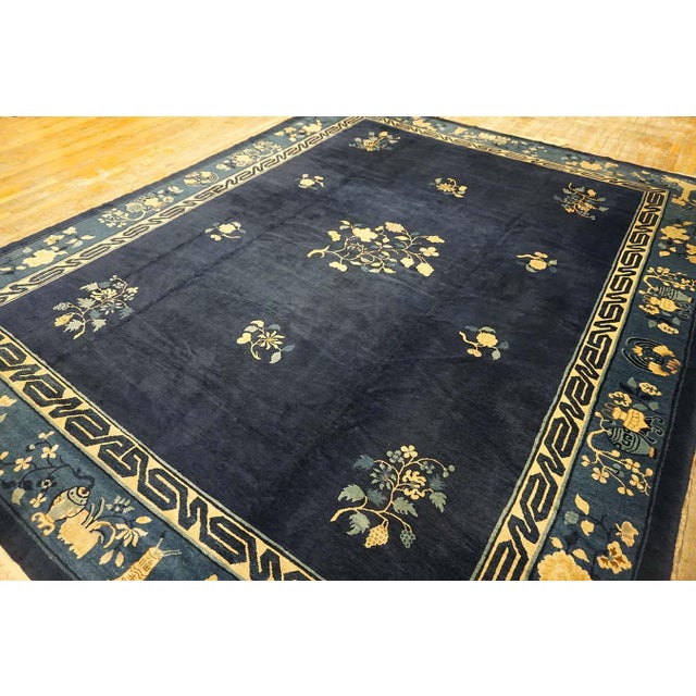 Textile Early 20th Century Chinese Peking Carpet For Sale - Image 7 of 15