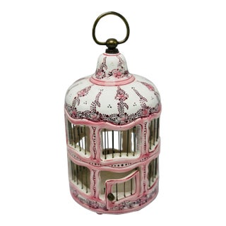 Vintage Ceramic French Birdhouse For Sale