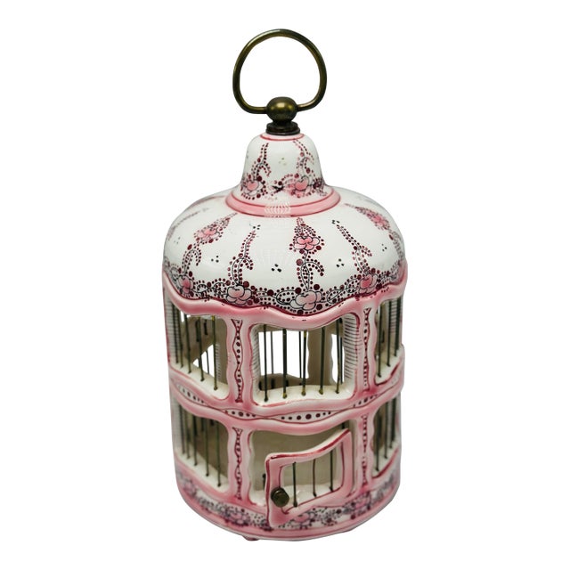 Vintage Ceramic French Birdhouse For Sale