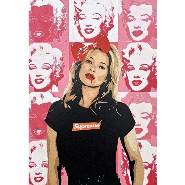 Pop Art Death Nyc - Kate Moss and Marilyn Monroe - Limited Edition With Certificate For Sale - Image 3 of 5
