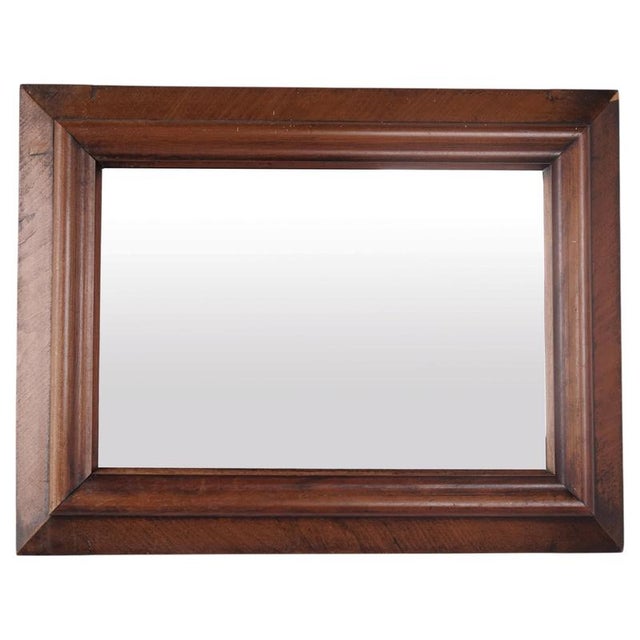 Wood Mirror with Walnut Frame, 1890s For Sale - Image 7 of 7