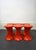 Plastic Red Stools, 1970s, Set of 3 For Sale - Image 7 of 8