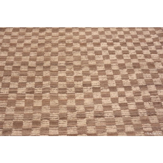 2020s Nazmiyal Collection Earthy Checkerboard Large Modern Rug For Sale - Image 5 of 8