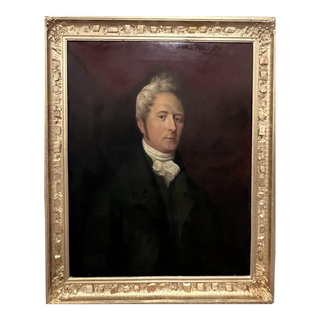 Original Antique 19c. Oil Painting "Rev. Richard Coytmor Howard" – 1823 Portrait For Sale