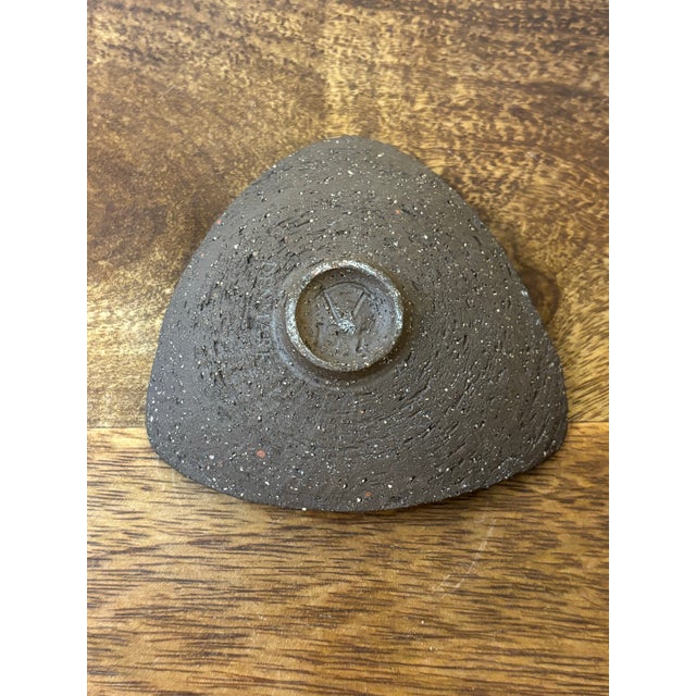 Mid-Century Modern Vintage 1950s Thomas Toft Mid-Century Studio Pottery Dish, Denmark For Sale - Image 3 of 7