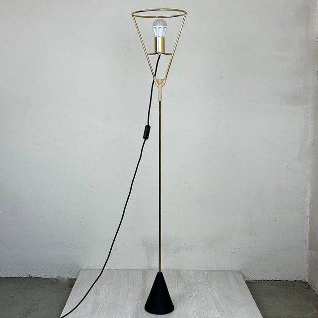 This iconic vice versa floor lamp by carl auböck was recently produced by werkstätte auböck in vienna, austria. This...