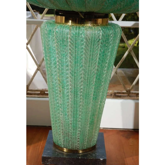 A very rare 1950's Murano Indoor Aqua Fountain by Barbini. The base measures 11.75 inches. The widest area measures 28...